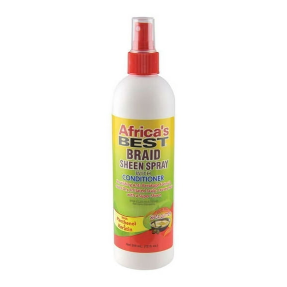 Africa Best Braid Sheen Spray with Conditioner, 12 oz