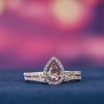 thumbnail image 5 of Everly Women's Morganite 10k Rose Gold Bridal Set, 5 of 9