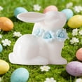thumbnail image 4 of Japceit Easter Ceramic Rabbit Decor, Cute Bunny Sculpture for Table and Shelf Display, Artistic Ornament for Living Room, Office, and Gift for Birthday, Holiday, Home, 4 of 6