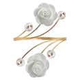thumbnail image 1 of QIDESHIP Anneaux de Rideau Blanc Cassé avec Roses Rouges et Perles, Ballon de Fête en Métal, un Anneau de Rideau, Embrasses de Rideau Rose Rouge avec Perles Embrasses de Rideau Décoratives Dorées, 1 of 9