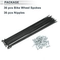 thumbnail image 4 of Ofertas Únicas 1 Juego de Radios Universales para Bicicleta 13G Nipples de Radios de Rueda de Bicicleta 45 Acero Negro-247mm, 4 of 7