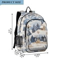 thumbnail image 2 of FORMRS Unisex School Backpack 17" Student Travel Bag with Laptop Compartment, Snowy Winter, 2 of 7