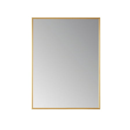 Vinnova Viella 24" Bathroom Vanity Aluminum Framed Wall Mirror in Gold