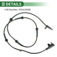 thumbnail image 5 of Unique Bargains ABS Wheel Speed Sensor ABS Sensor Anti-lock Braking System Sensor for Nissan 370Z 2009-2010 No.47910JK500 Front Left Right, 5 of 7