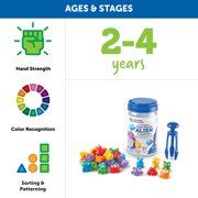 Learning Resources Grab & Sort Fine Motor Alien Counters Math Manipulatives Ages 3+
