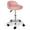 Pink, variant on RONG-3 Rolling Stool Swivel Salon Stool Chair Adjustable Drafting Tattoo Office Massage Medical Facial Spa with PU Cushion Backrest (Black)