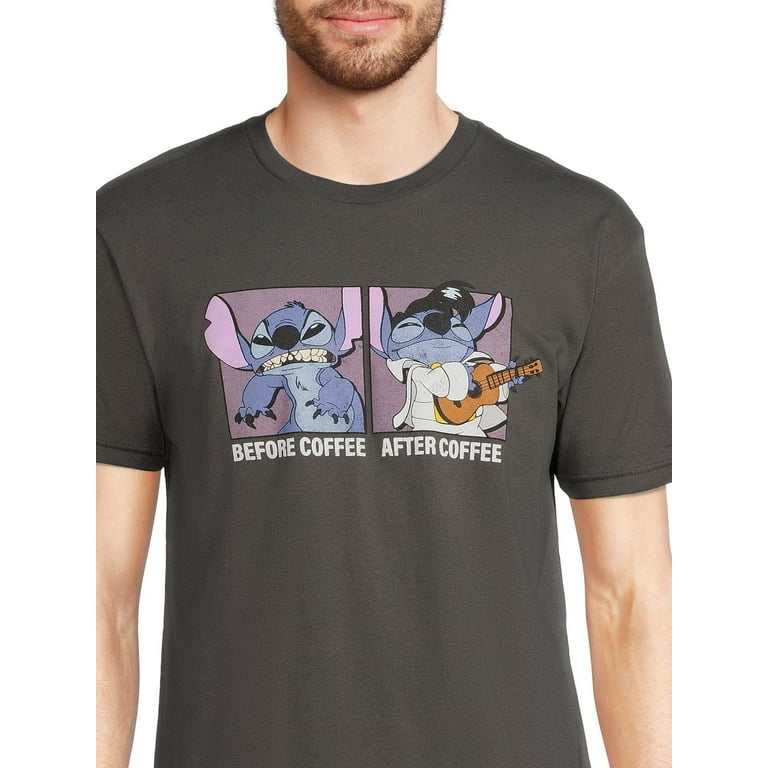 Lilo and Stitch Men's & Big Men's Stitch Unbothered and Coffee