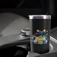 thumbnail image 5 of 20oz Powder Coated Easter Tumbler with Telescopic Straw, Insulated Travel Mug, [Easter Theme] Print, 5 of 6