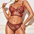 thumbnail image 4 of Gibobby Lencería sexy para mujer Sexy sin Lencería de Encaje para Mujer Anillo de Pijama Sexy Sexy Lencería Íntimos de una Pieza Plus Size Mujeres lencería(Rojo de la sandía, CH), 4 of 5