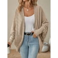 thumbnail image 6 of Womens Oversized Soft Knit Cardigan Sweater with Pockets, 6 of 9