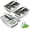 Silver - 3 Pack, variant on Ice Cube Trays, Large 6-cube Stainless Steel Ice Cube Trays with Easy Release Levers for Professional Drinkers– Portable Reusable Metal Ice Maker for Family Bar - Send Goods From Local Warehouse