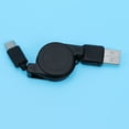 thumbnail image 3 of USB 3.1 Charging Cable Retractable Type-C Fast Charging Cord Portable High Charger Cable for  Phones (Black), 3 of 6