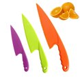 thumbnail image 1 of Cortador de cocina de plástico de 3 piezas para niños, cortador de astillas seguro para cocina, para frutas, pan y pasteles, 1 of 7