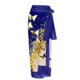 thumbnail image 1 of Nouvelle Robe de Plage Aguichant Imprimée Rétro Maillot de Bain Jupe Longue Tenue de Fête Tenue de Plage Été, 1 of 6
