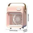 thumbnail image 3 of UttpKLBx Portable Window Air Conditioner USB Rechargeable Fan Handheld Cooling Fan Handheld Electric Mini Fan, for Men Women Travel (Pink), 3 of 5