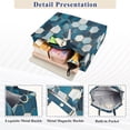 thumbnail image 3 of FORMRS Womens Corduroy Tote Bag Crossbody Shoulder Handbag with Pocket, Dark Blue Hexagon Patterns, 3 of 7