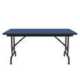 thumbnail image 2 of Correll Cfa3048Px-37 . 75 Inch High-Pressure Top Folding Tables - Adjustable Height - Blue, 2 of 4