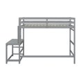 thumbnail image 6 of Twin Loft Bed With Stairs Ladder Landing Platform Space-Saving Twin Bed Frame With Full-Length Guardrail No Box Spring Needed, 6 of 9
