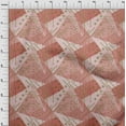 thumbnail image 3 of oneOone Cotton Poplin Twill Dark Rose Brown Fabric Triangle Geometric Quilting Supplies Print Sewing Fabric By The Yard 56 Inch Wide, 3 of 4