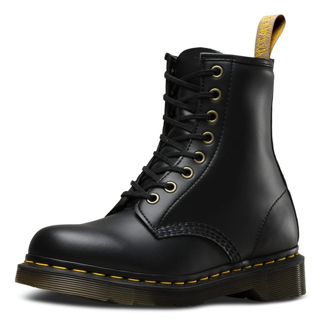 Bota Dr. Martens Vegan 1460 de 8 ojos, unisex, color negro, con efecto Felix