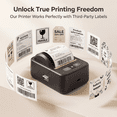 thumbnail image 4 of HKHKPI 2-Inch Portable Thermal Label Printer for Small Business Address, Barcode,  Logo, Label Makers Compatible with iOS, Android & PC, Black, 4 of 13