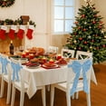 thumbnail image 6 of ToyKingdee Christmas Chair Sashes Bows Covers Velvet Bows Chair Covers Hanging Christmas Decorations for Xmas Dining Wedding Birthday Party, 6 of 8