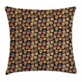 thumbnail image 1 of Geek Throw Pillow Cushion Cover, Various Faces of Cartoon Men and Women Characters Stereotypical Hipster Fashion Theme, Decorative Square Accent Pillow Case, 16 X 16 Inches, Multicolor, by Ambesonne, 1 of 2