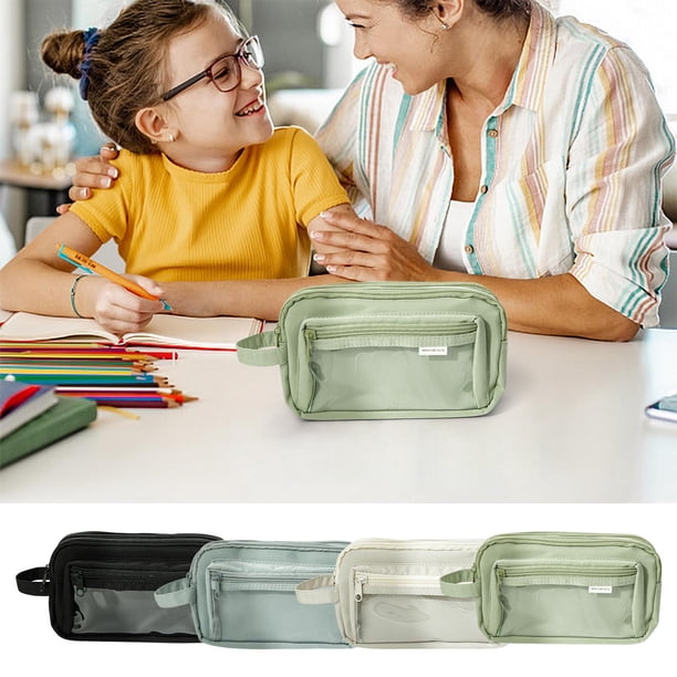 ¡Ahorra Más con Ofertas!, Estuche transparente para lápices, gran capacidad, gran valor, bolsa de papelería multicapa para estudiantes Akmoler