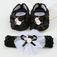 thumbnail image 5 of Otqutp Holiday Dance Shoes for Flower Girls Baby Shoes Plus Headband Set Cute Baby Princess Shoes with Dress Shoes Toddler Shoes, 5 of 5