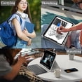 thumbnail image 7 of Backlit Detachable Keyboard Case for iPad Pro 12.9" 1/2 Gen, Pencil Slot Leather Folio, 7 of 7