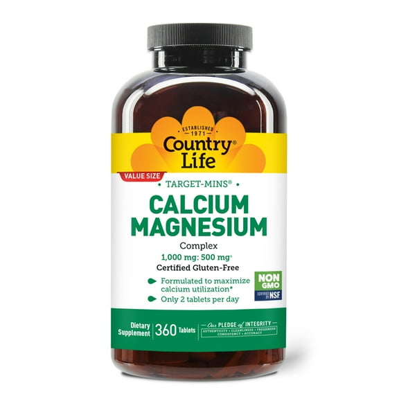 Country Life Target-Mins, Calcium-Magnesium Complex, 360 Tablets