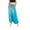 Blue, variant on Women's Boho Harem Pants Jumpsuit Baggy Gypsy Hippie Yoga Beach Bottoms Bohemian Drop Crotch Bangkok Indian Thai Genie Aladdin Halter Rose One Size
