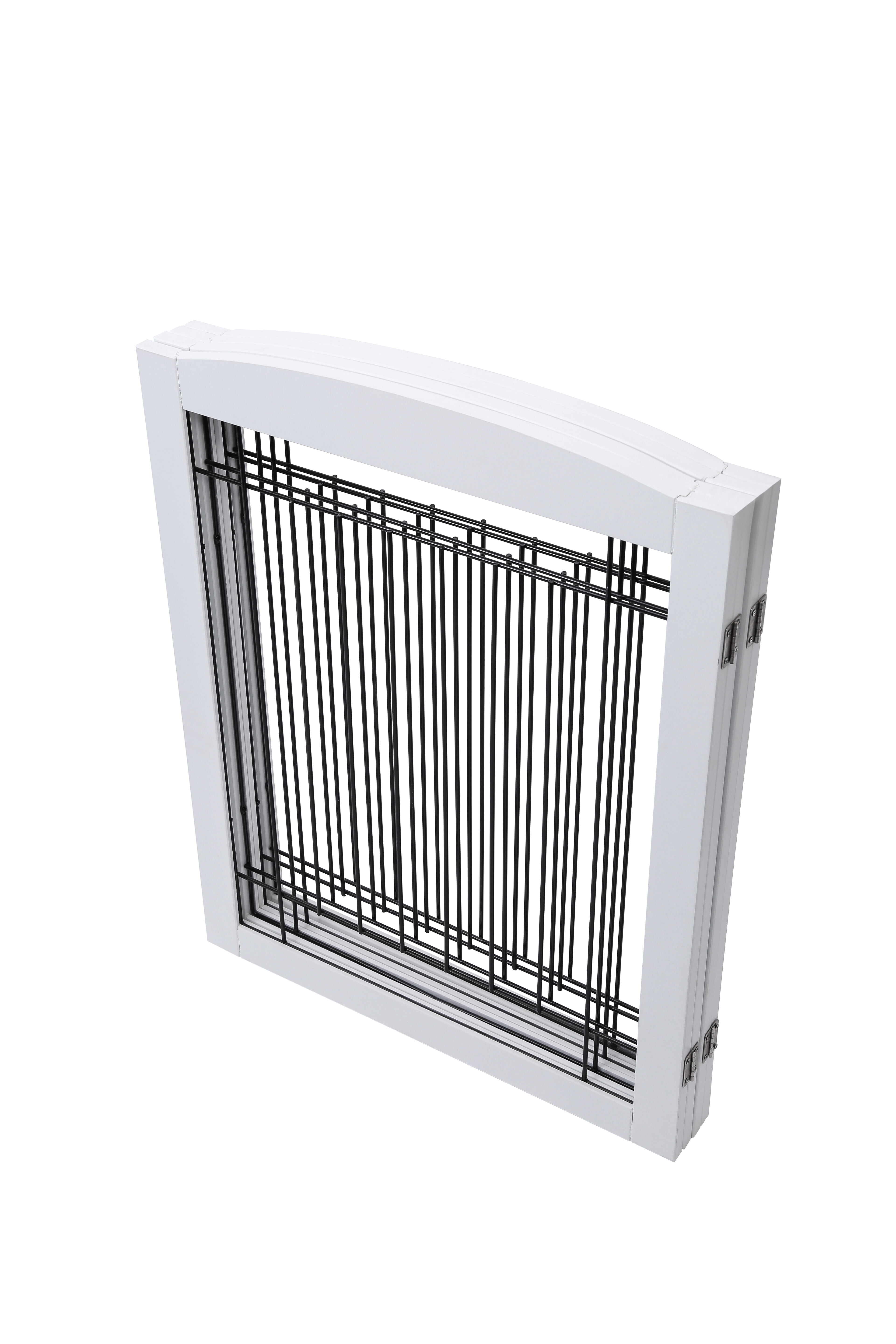STAROUS Extra Wide Dog Gate, White, 30"H x 96"L