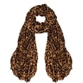 thumbnail image 1 of Peach Couture Foulard Foulard Froissée Tendance pour Femmes à Imprimé Animal Léopard, 1 of 1