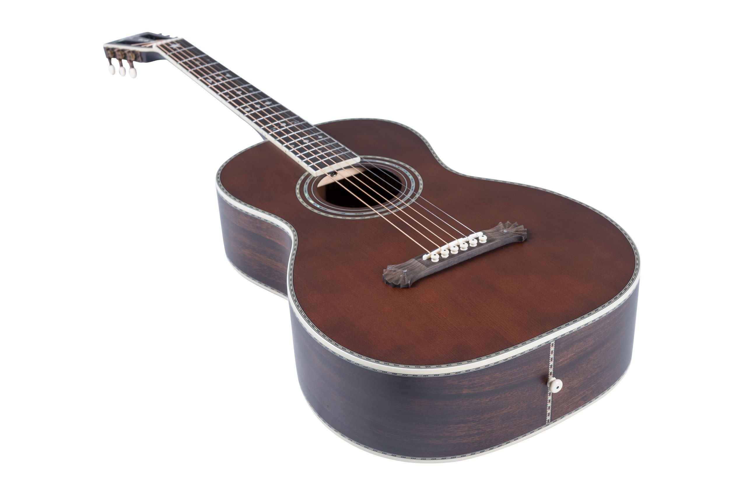 Washburn Victorian Parlor Acoustic Guitar Vintage Brown