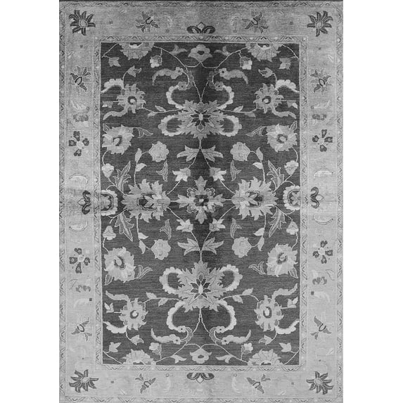 Ahgly Company Indoor Rectangle Oriental Gray Traditional Area Rugs, 2' x 3'