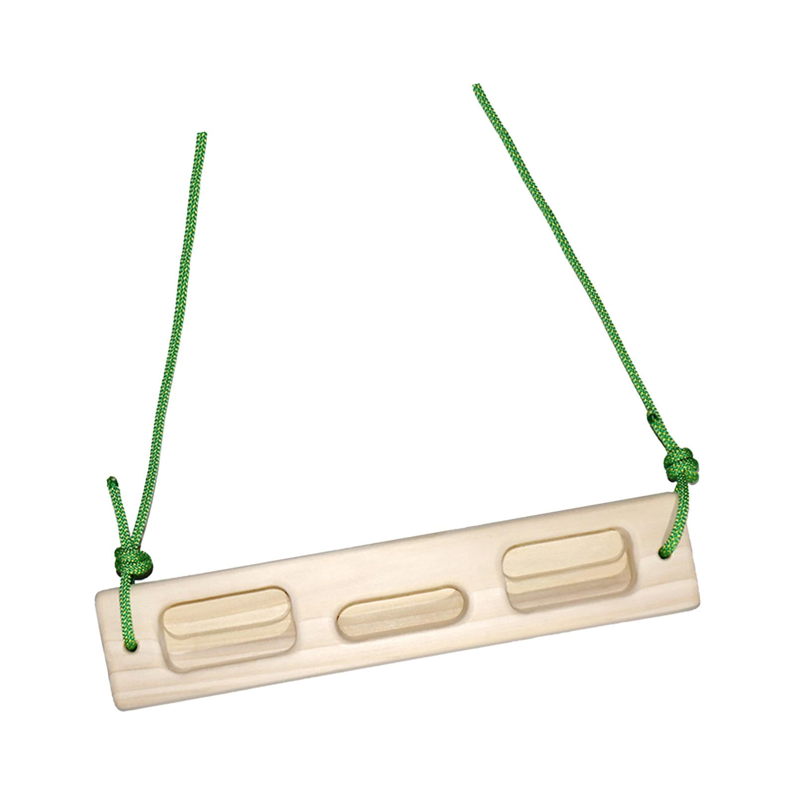 Vensio Wooden Rock Climbing Fingerboard with Jugs and Slopers Building Core Grip Strength Hang Board