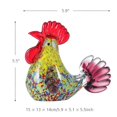thumbnail image 5 of Tooarts Multicolor Rooster Glass Sculpture Home Decor Animal Ornament Gift Craft Decoration, 5 of 5