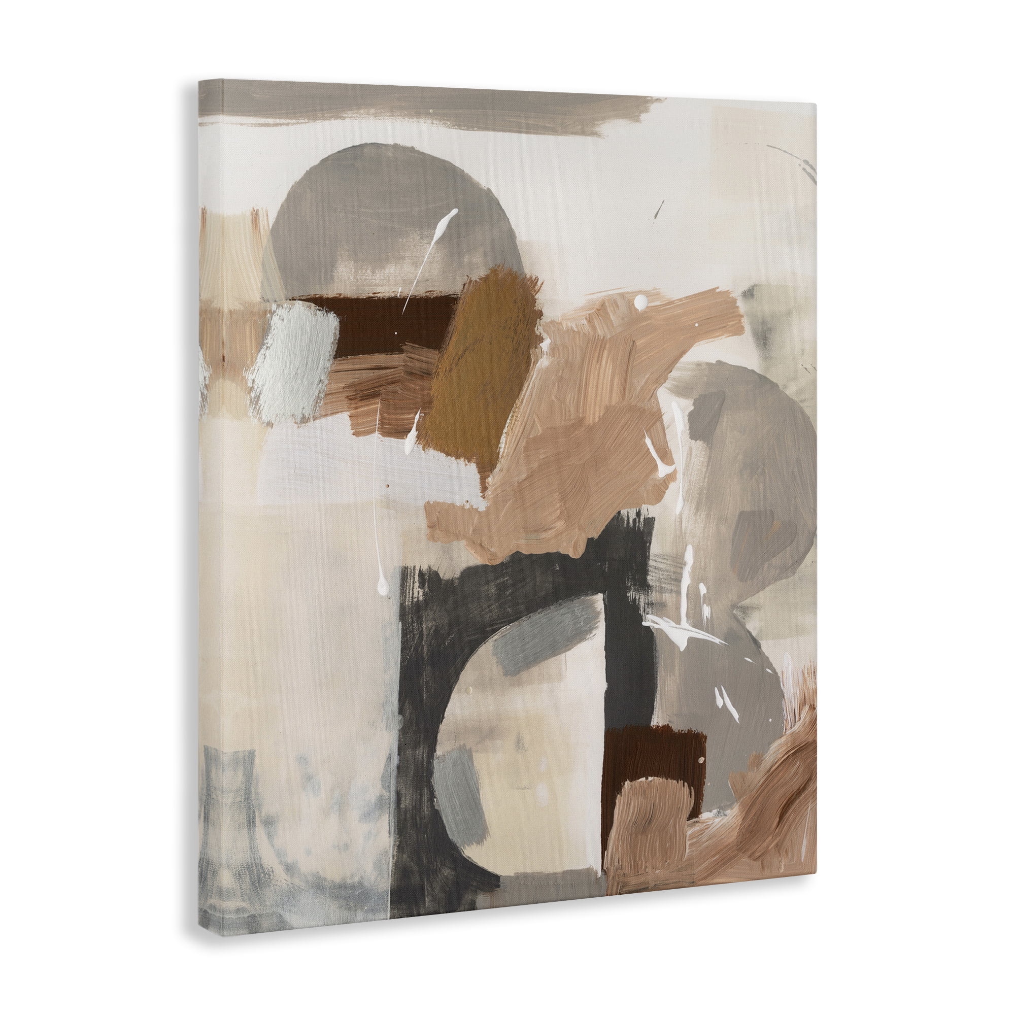 Stupell Industries Expressive Desert Abstract Abstract Painting Gallery Wrapped Canvas Art Print Wall Art, 24 x 30