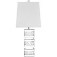 thumbnail image 1 of Elegant Decor ML9312 Stunning Contemporary Style Clear Table Lamp, Silver, 1 of 1
