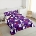thumbnail image 3 of Feelyou Teen Trick or Treat Queen Comforter Set, Halloween Spider Web Bedding Sets, Horror Ghost Pumpkin Reversible Bedding Comforter Set, Luxury Bedroom Decor, 3pcs, 3 of 8