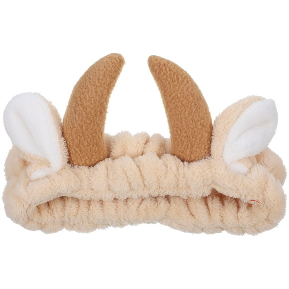 Decorative Headband Face Washing Headband Cattle Horn Headband Women Stretch Headband