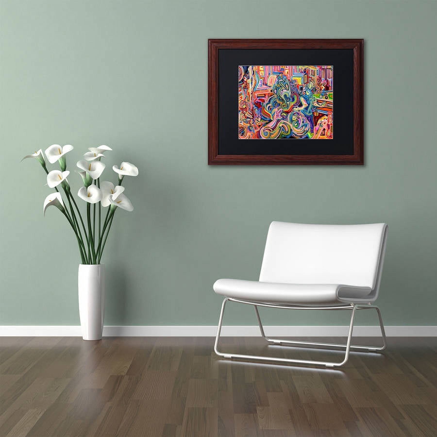 Trademark Fine Art "Modern Diplomacy" Canvas Art by Josh Byer, Black Matte, Wood Frame