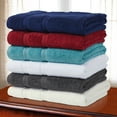 thumbnail image 4 of Quick Dry Zero Twist Cotton 6-Piece Towel Set, Navy Blue by BNM, 4 of 4