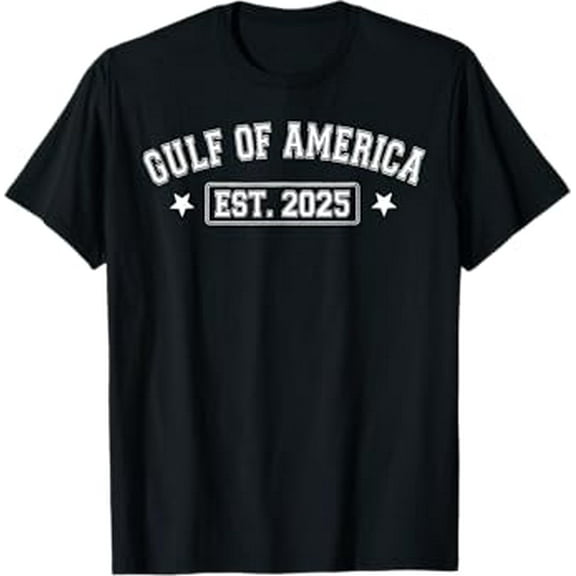 Gildan Retro Gulf Of Us America 2025 American Flag Gulf Mexico Hot Trending T-Shirt Unisex S To 5Xl