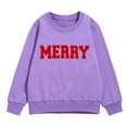 thumbnail image 2 of Merry Sweatshirts for Girl 2025 Long Sleeve Crewneck Christmas Graphic Sweatshirt Pullover Tops, 2 of 5