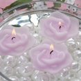 thumbnail image 2 of BalsaCircle 4 Lavender 2.5" Roses Flowers Floating Candles Wedding Party Centerpieces, 2 of 4