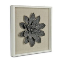 HomeRoots 489488 12 x 13 in. Black & Gold Flower Wood & Metal Wall Decor