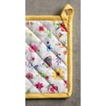 thumbnail image 3 of Happy Florals 100% Cotton Pot Holder with Loop Heat Resistant for BBQ | Cooking | Baking | Grilling | Microwave | Barbecue | Spring/Summer (Sweety, 8 Inch by 8 Inch)., 3 of 8