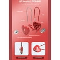 thumbnail image 4 of Thinsony Cadenas en Forme de Cœur 2 Pcs, Design Élégant, Durable, Résistant, Rangement Adapté Cadeaux de la Saint-Valentin, Combinaison Bleu 06U(50CM), 4 of 6